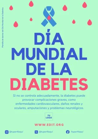 Edita un póster de Diabetes