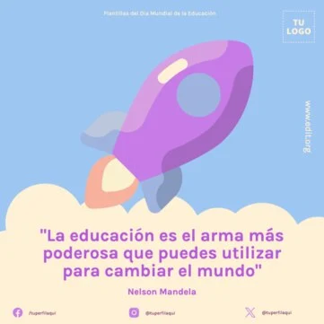 Edita flyers del Día de la Educación