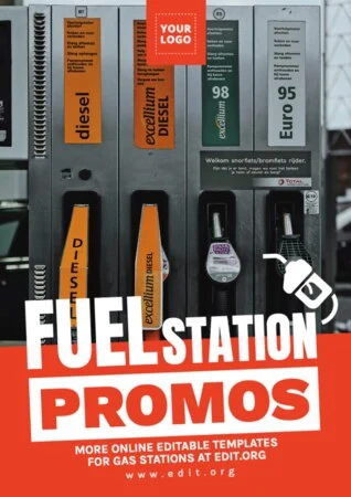 Bearbeite eine Vorlage für Tankstellen