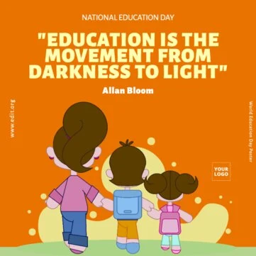Edit an Education Day flyer