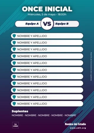 Edita una plantilla A4