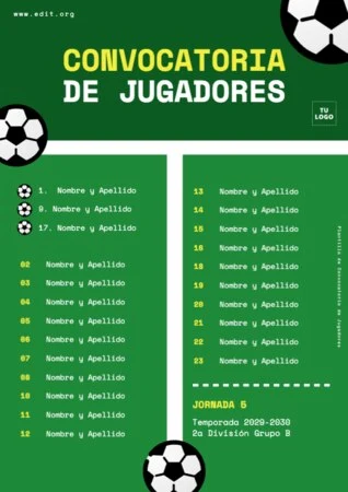 Edita una plantilla A4