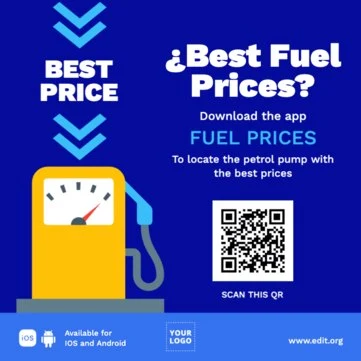 Bearbeite eine Vorlage für Tankstellen