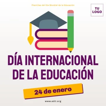 Edita flyers del Día de la Educación
