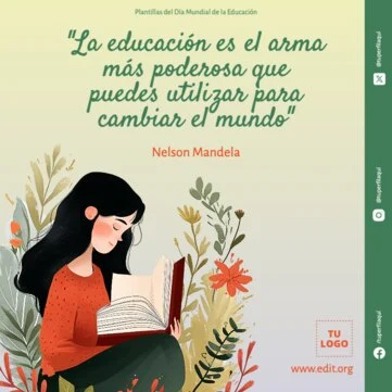Edita flyers del Día de la Educación