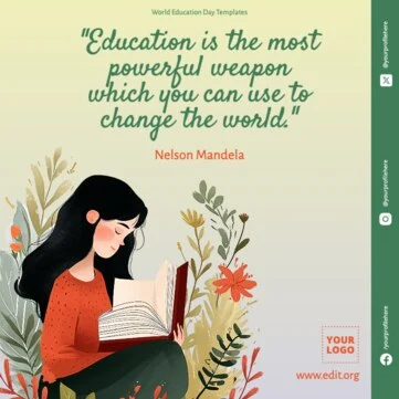 Edit an Education Day flyer