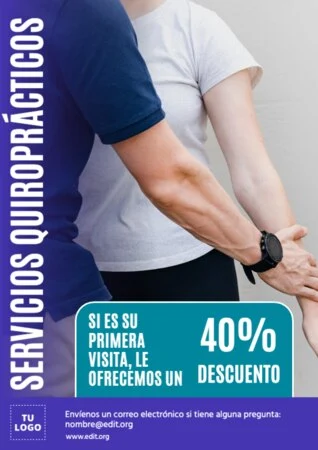 Edita un diseño para quiroprácticos