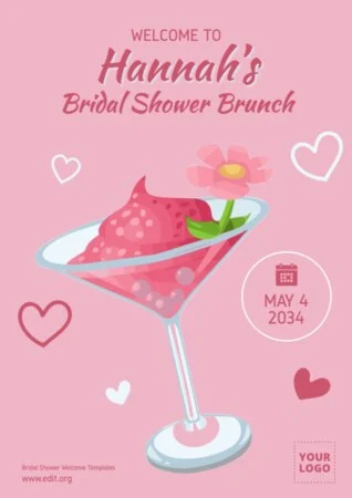 Edit a Bridal Shower template