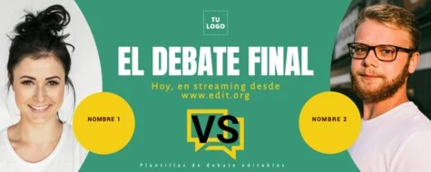 Edita un flyer de Debate