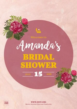 Edit a Bridal Shower template