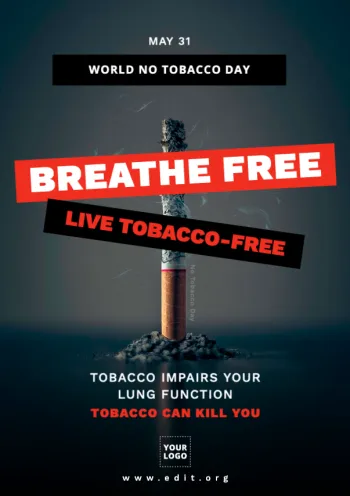 Modifier une affiche pour la Journée sans tabac