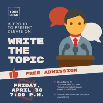 Edit a Debate banner