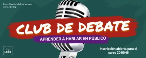 Edita un flyer de Debate