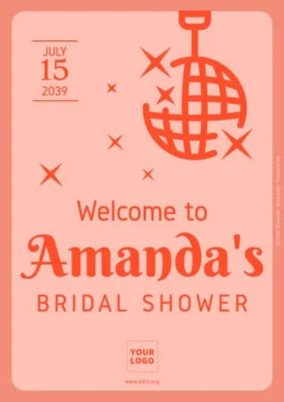 Edit a Bridal Shower template