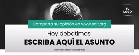 Edita un flyer de Debate