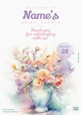 Edit a Bridal Shower template