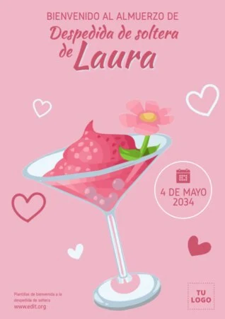 Edita una plantilla para Bridal Shower