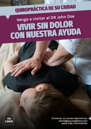 Edita un diseño para quiroprácticos