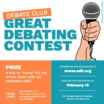 Edit a Debate banner