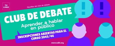 Edita un flyer de Debate