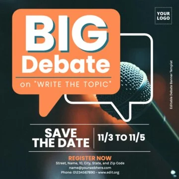 Edit a Debate banner