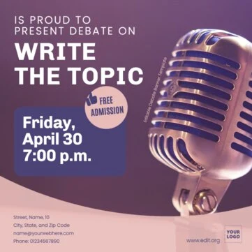 Edit a Debate banner
