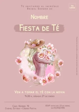 Edita una plantilla para Bridal Shower