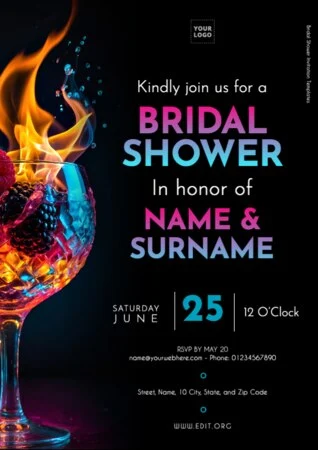 Edit a Bridal Shower template