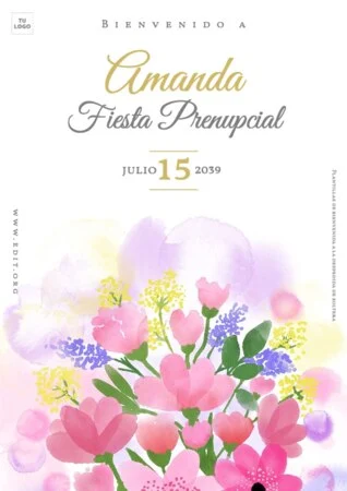 Edita una plantilla para Bridal Shower