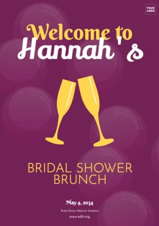 Edit a Bridal Shower template