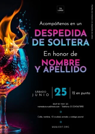 Edita una plantilla para Bridal Shower