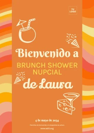 Edita una plantilla para Bridal Shower