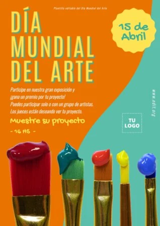 Edita un banner del Día del Arte