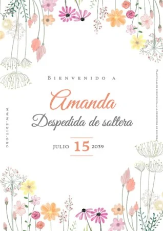 Edita una plantilla para Bridal Shower