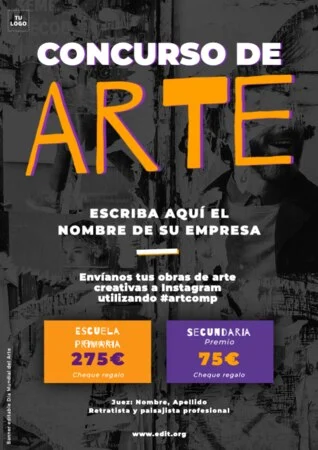Edita un banner del Día del Arte