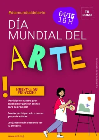 Edita un banner del Día del Arte
