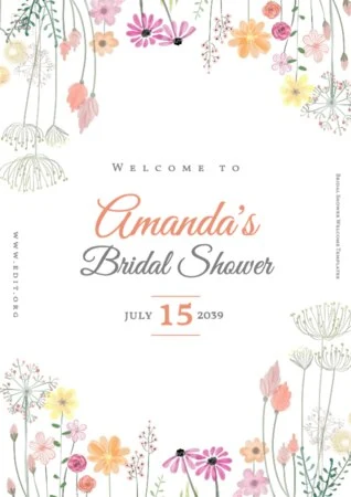 Edit a Bridal Shower template