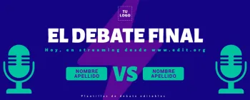 Edita un flyer de Debate