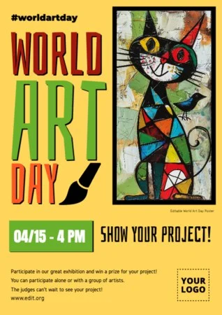 Edit a World Painters Day banner