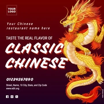 Edit a Chinese menu design