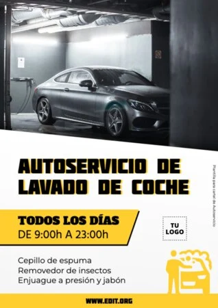 Edita un diseño de lavado de coches
