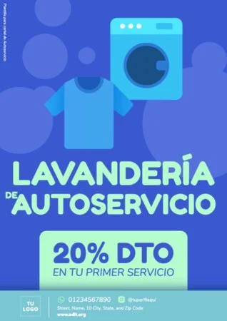 Editar una plantilla para lavanderías