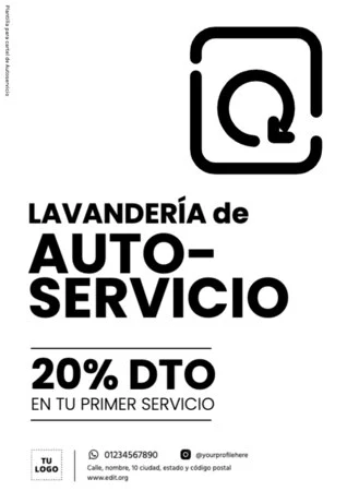 Editar una plantilla para lavanderías
