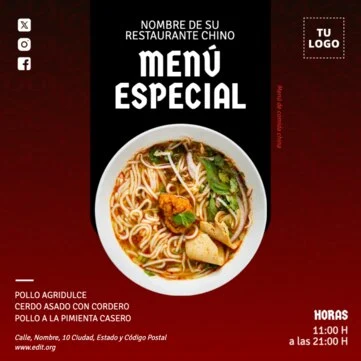 Edita un banner de Plato del Día