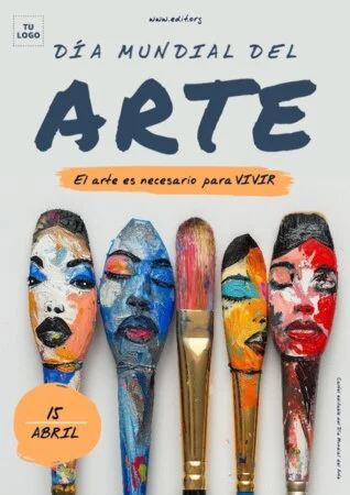 Edita un banner del Día del Arte