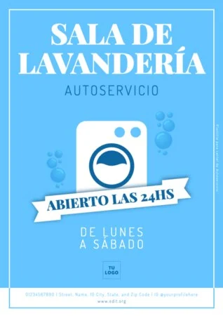 Editar una plantilla para lavanderías