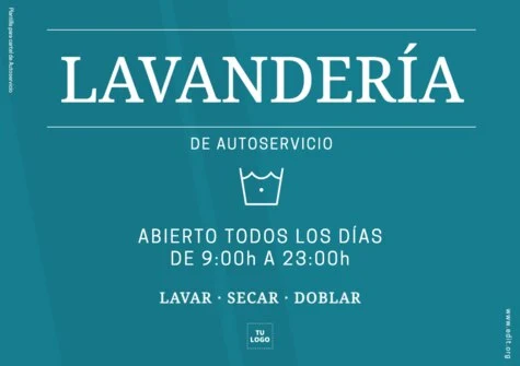Editar una plantilla para lavanderías