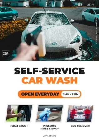 Edit a design for car wash services