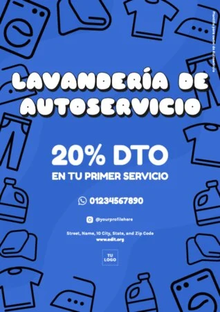 Editar una plantilla para lavanderías