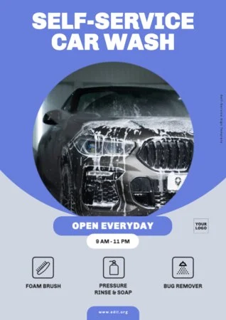 Edit a design for car wash services